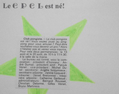 Juin 1989 : Le club est né !